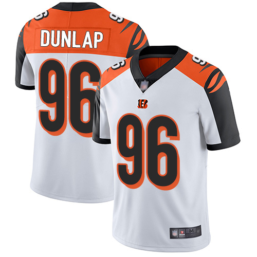 Cincinnati Bengals Limited White Men Carlos Dunlap Road Jersey NFL Footballl #96 Vapor Untouchable->cincinnati bengals->NFL Jersey